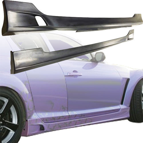 VSaero Urethane TSUN Side Skirts > Mazda RX-8 SE3P 2004-2011 (vsaero_200146)