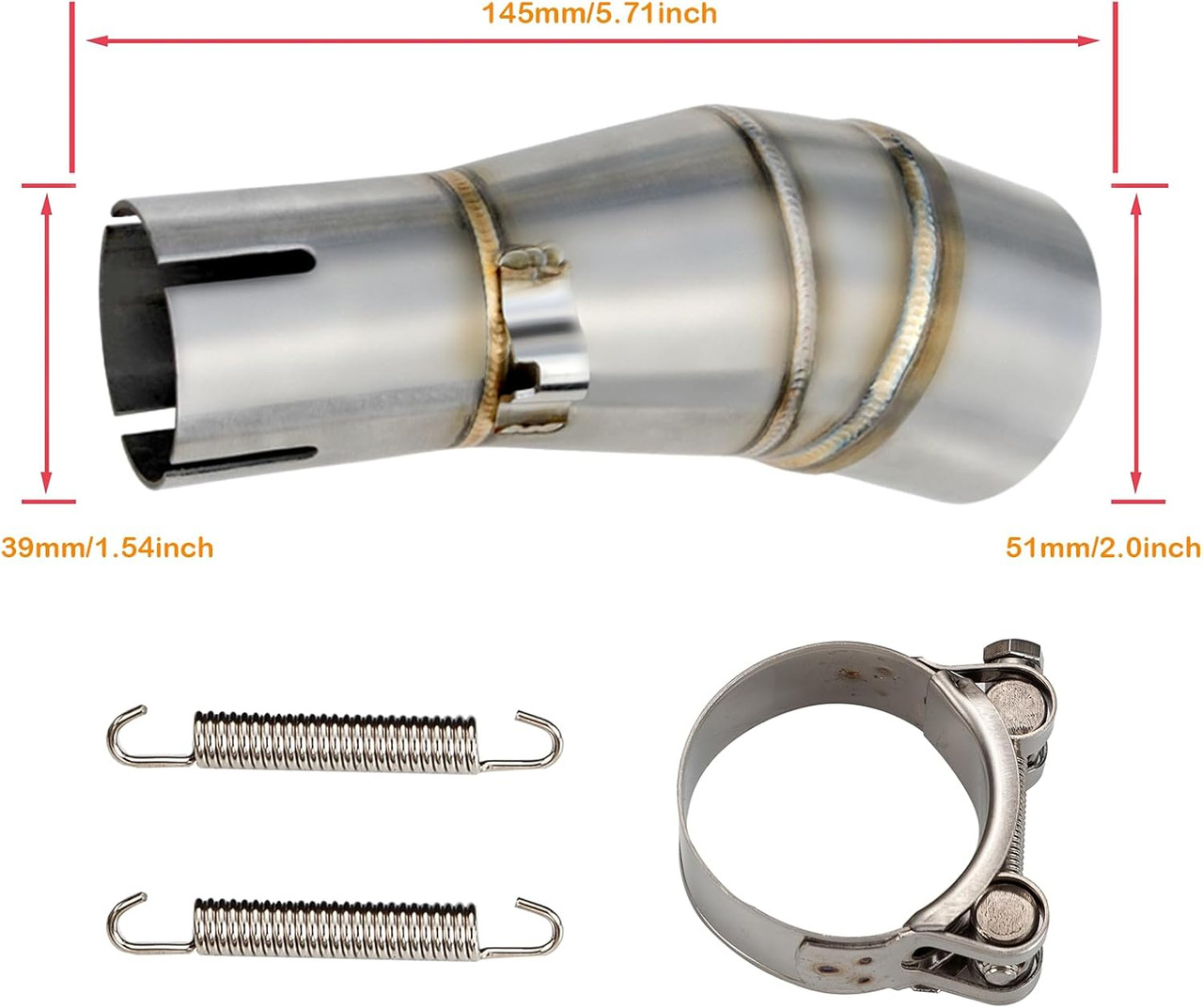 Lesiyou Muffler Mid Pipe Ninja 400/500