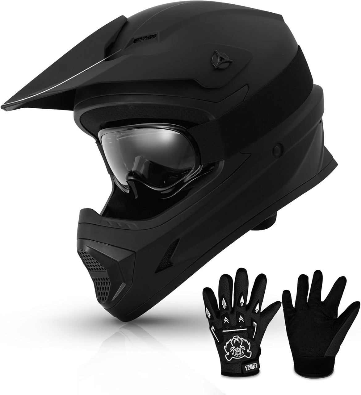 ahegao motorcycle helmet AMZ™ Demon Eye Retro Cruiser Helmet