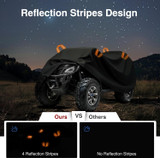 ATV Cover, XL 82.7'' Waterproof Outdoor Heavy Duty 4 Wheeler Quad Proof All Season UV Protection for Polaris, Sportsman, Yamaha, Suzuki, Honda, Kawasaki