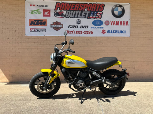 Pre-Owned 2018 Ducati Scrambler Icon (Yellow) – 803cc Retro Style Motorcycle with ABS