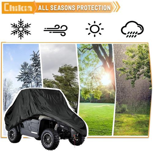 2-3 Seater UTV Cover 420D Replacement for Hisun Axis Massimo T-boss 400, 450, 500, 550, 700, 750, x550, xs750, Tboss, Sector, Outfitter UT/CFMOTO/Rhino Accessories Waterproof Windproof Dustproof