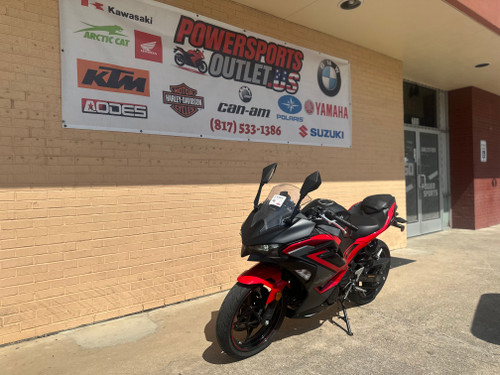 Pre-Owned 2024 Kawasaki Ninja 500 ABS Red Metallic Motorcycle
