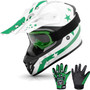 DOT Youth Kids Dirt Bike Helmet Youth Motocross Helmet Full Face ATV Four Wheeler Motorcycle BMX Helmet for Boys Girls, Off-Road Protective Gear with Goggles Gloves New