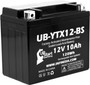 Replacement for 1985 Honda ATC250ES Big Red 250 CC Factory Activated, Maintenance Free, ATV Battery - 12V, 10Ah, UB-YTX12-BS