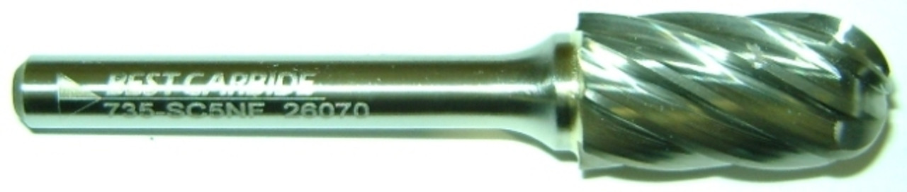 SC-5NFL6 LONG SHANK ALUMINIUM CUT BURR