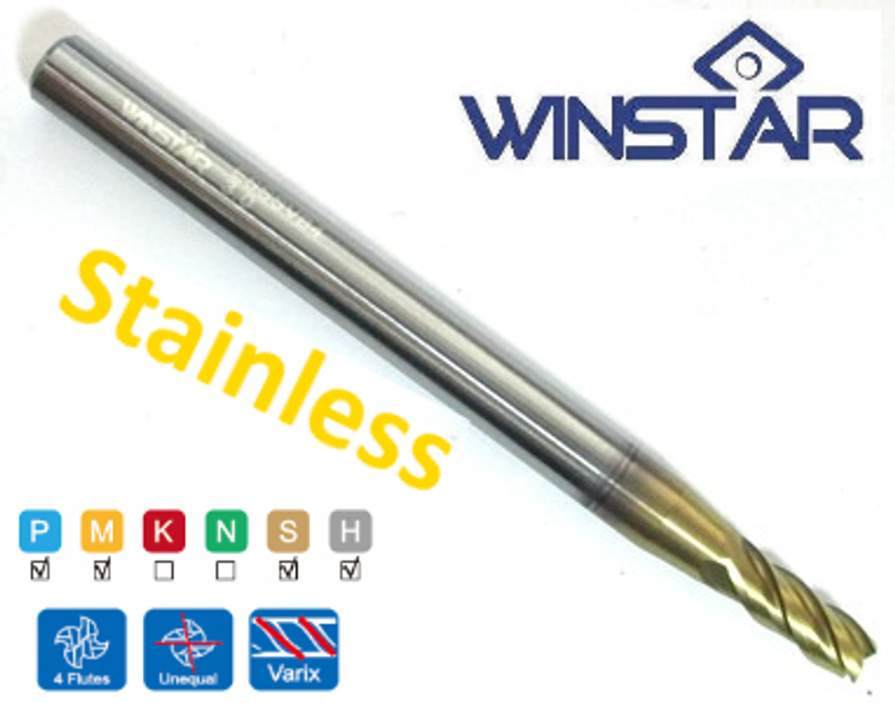 3mm CARBIDE END MILL (Stainless and steel) V530