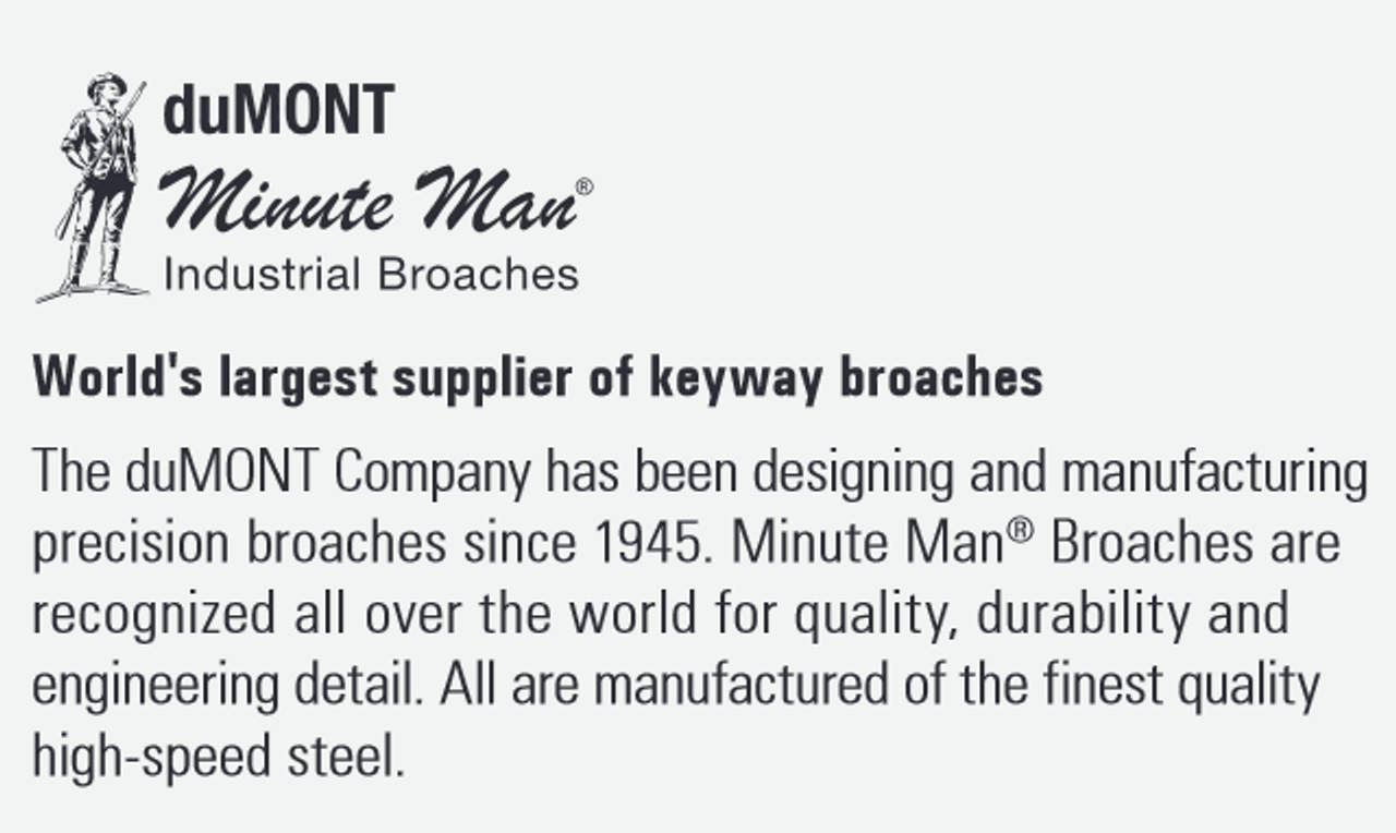 duMONT KEYWAY BROACH 5mm-C