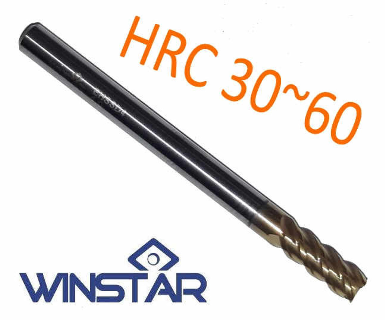 4mm x 1mm HARD CUT CORNER RADIUS CARBIDE END MILL  (Winstar)