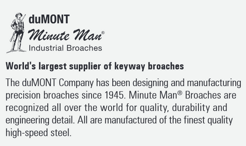 duMONT KEYWAY BROACH 5mm-B1