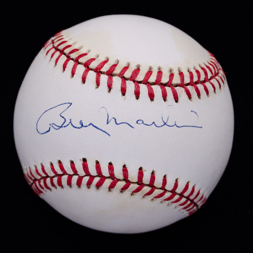 Billy Martin Signed Autographed ONL Baseball Yankees JSA LOA #XX12277