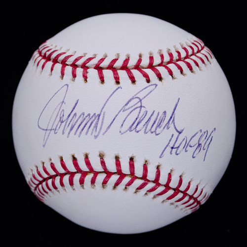 Johnny Bench HOF 89 Signed Autographed ONL Baseball MLB Holo