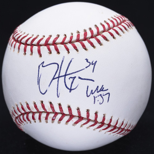 2010 Bryce Harper Pre Rookie Luke 1:37 Signed OML Baseball MLB Certified