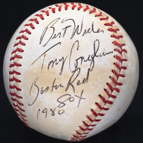 Tony Conigliaro Single Signed OAL Baseball Inscribed "Boston Red Sox 1980" JSA 