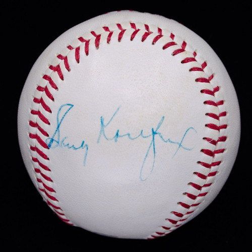 Vintage 1960s Sandy Koufax Single Signed Baseball JSA LOA #Z90129