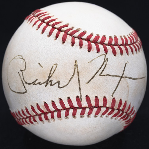 President Richard Nixon Single Signed ONL Baseball JSA LOA