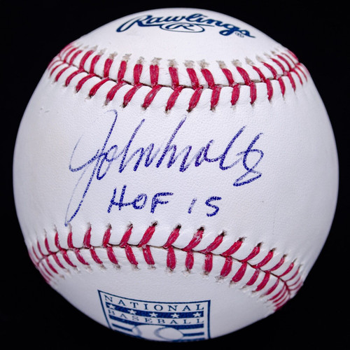 John Smoltz HOF 15 Signed OML Baseball JSA COA #AL43942