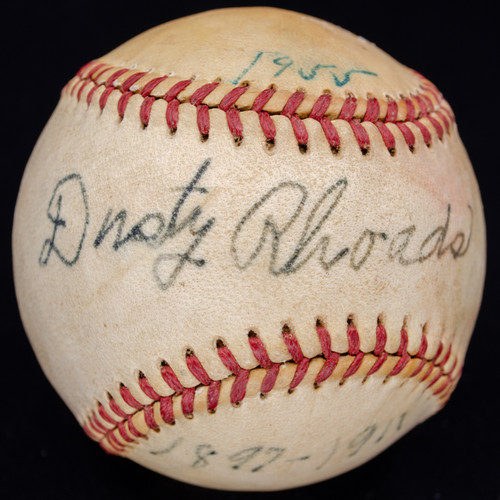 Dusty Rhoades Single Signed Official Baseball Super Rare! PSA COA