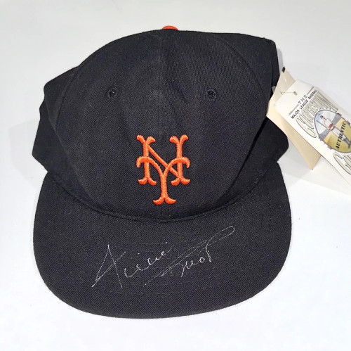 1950s Willie Mays Signed Roman Pro Hat Cap JSA LOA