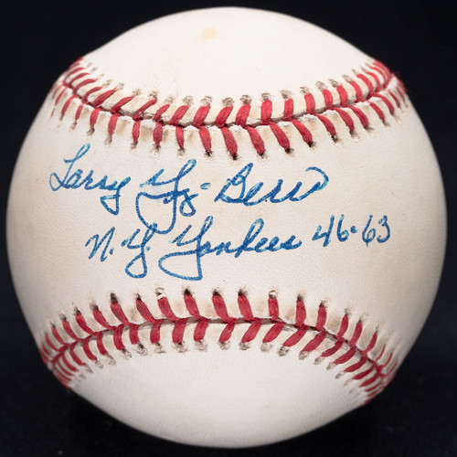 Larry Yogi Berra Yankees 46-63 Signed OAL Baseball JSA COA #CB09143