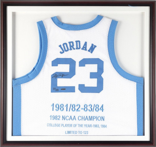 Michael Jordan Signed Nike North Carolina Tar Heels Jersey UDA Upper Deck PSA