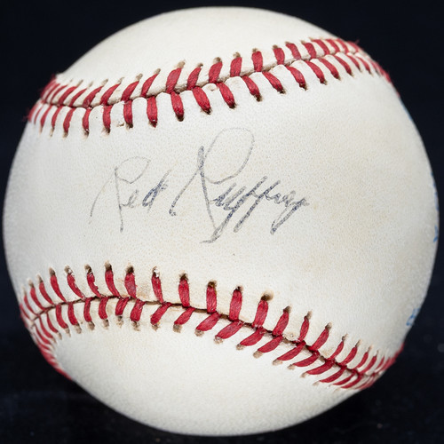 Red Ruffing Single Signed Official American League Baseball Very Rare! JSA LOA