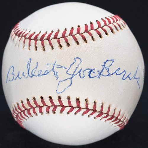 Bullet Joe Bush Single Signed Baseball 1916 No Hitter! Exceedingly Rare! PSA/JSA