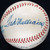 Unique Mickey Mantle Joe DiMaggio Ted Williams Signed OAL Harridge Baseball JSA