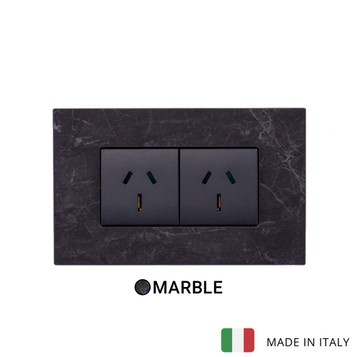Eikon Exe 2 Modules Socket - Black Marquina Eikon Exe 2 Modules Socket - Black Marquina