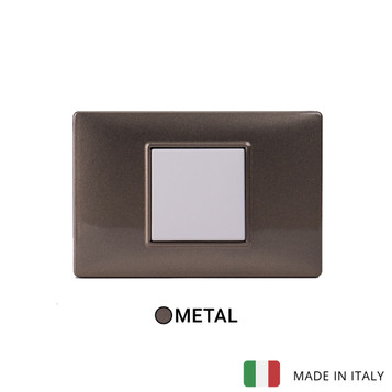 Plana 1 Gang Switch - Metallic Bronze