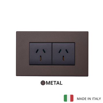 Eikon Exe 2 Modules Socket - Dark Bronze Eikon Exe 2 Modules Socket - Dark Bronze