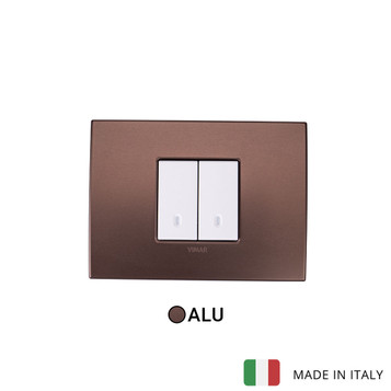 Arke 2 Gang Switch - Dark Bronze Arke 2 Gang Switch - Dark Bronze