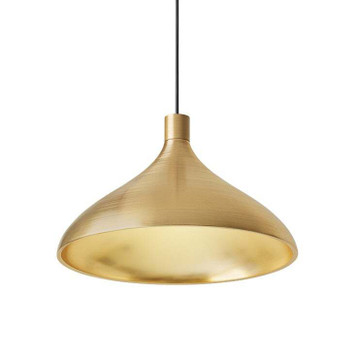 Pendant Swell Single Wide Brass / Brass