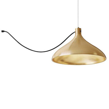 Pablo Pendant Swell String Single Wide Brass / Brass