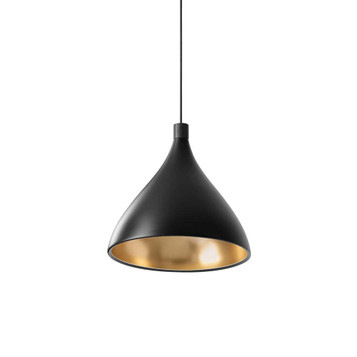 Pendant Swell XL Single Medium Black / Brass
