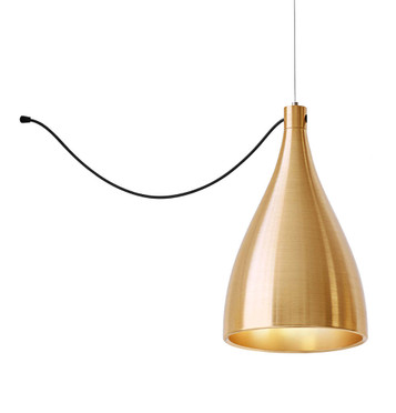Pendant Swell XL String Single Narrow Brass / Brass