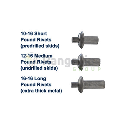 16-16 Long Pound Rivets, 50 Pk