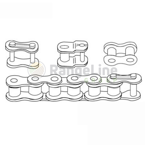 80 Heavy Roller Chain, 50 Ft. (Import)