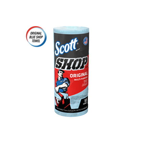 Scott Blue Shop Towel Roll, 55 Count, 75130 Scott Blue Shop Towel Roll, 55 Count, 75130