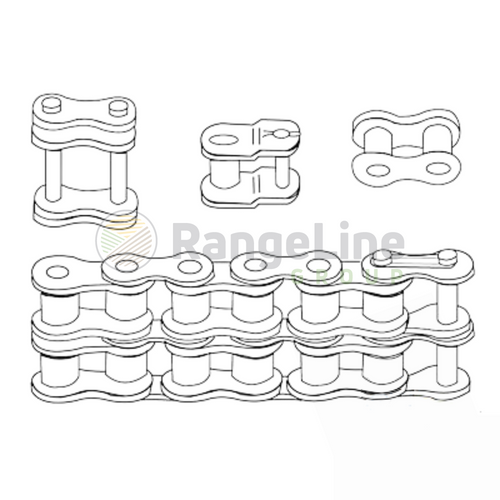60 Double Roller Chain (USA), 10 ft