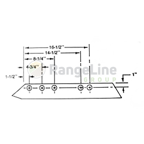 18" Plow Rib Share, HS/NU Series, A14243