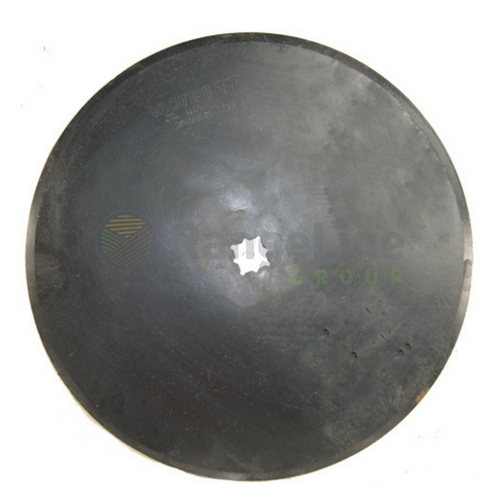 22" X 1/4" Gauge Flat Coulter Blade, 1-1/8" X 1-1/4" Square