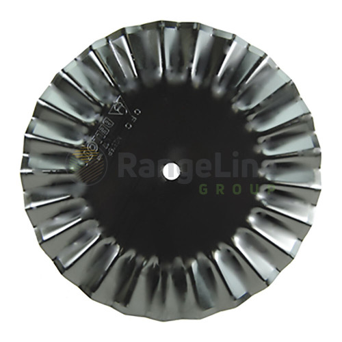 15" X .177 Gauge 25 Wave Coulter Blade, With Pilot Hole