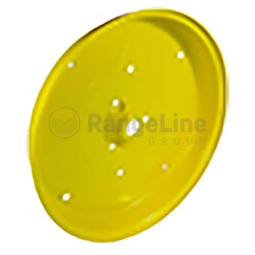 4" X 12" Gauge Wheel Half, Yellow; N187926