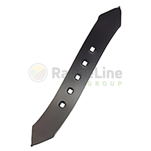 3" Left Hand Twisted Chisel Plow Point, Hardfaced, 3/8" x 3" x 22"; 5-holes, 1/2" on 2-1/4" centers