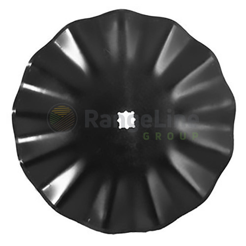 20" X .197 Gauge 13 Wave Coulter Blade, 1-1/8" X 1-1/4" Square Center Hole