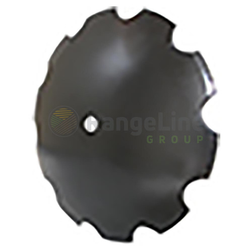 24" X 6MM Notched Disc Blade, 1-1/2 Round Center Hole