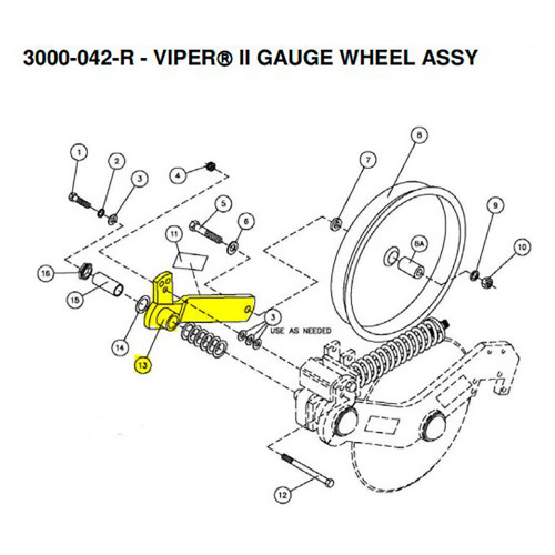 LH Gauge Wheel Arm LH Gauge Wheel Arm