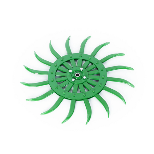 21-Inch Green Rotary Hoe Wheel; 3400-111 21-Inch Green Rotary Hoe Wheel; 3400-111