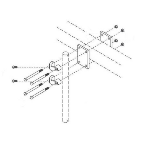 Clamp kit, 3" SQ Bar, Yetter 2990-163 Clamp kit, 3" SQ Bar, Yetter 2990-163